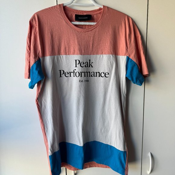 Peak Performance Short Sleeve T Tee Shirt Men Large L - Picture 1 of 3